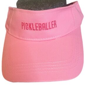 Pink Embroidered Pickleballer Pink Visor - New - Never Worn